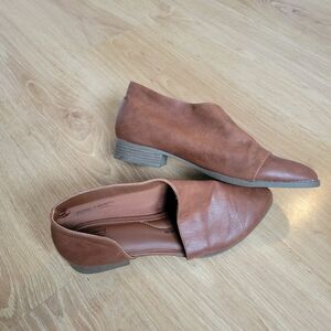 Universal Thread Wenda Cut Out Booties Cognac Brown Women's Size 9.5